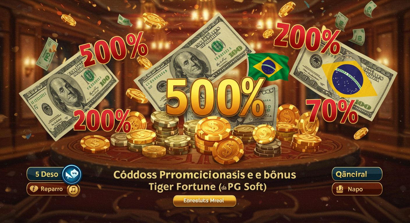 Códigos promocionais e bônus